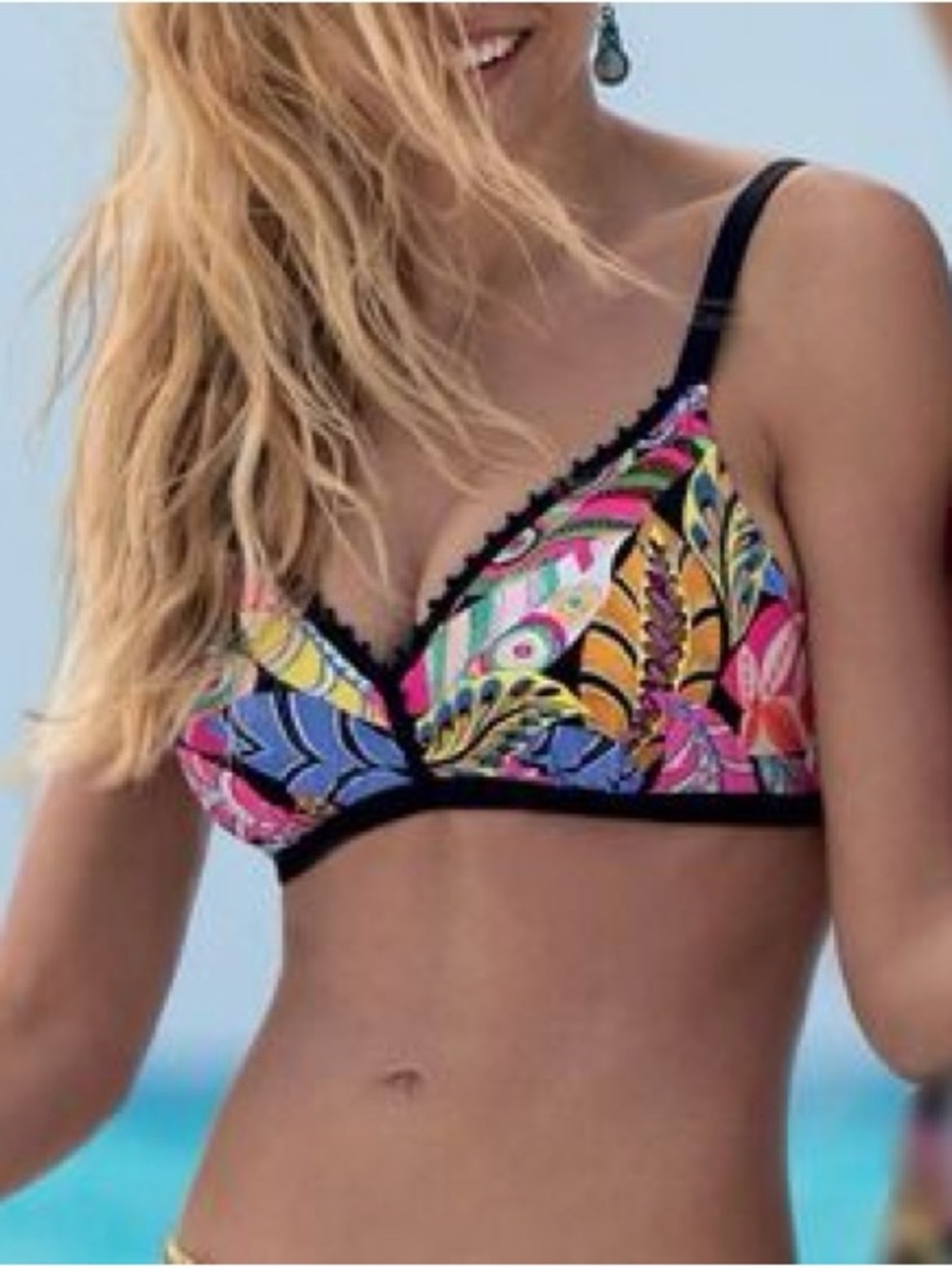 NWT Antigel Lise Charmel La Frida wireless bikini top xl